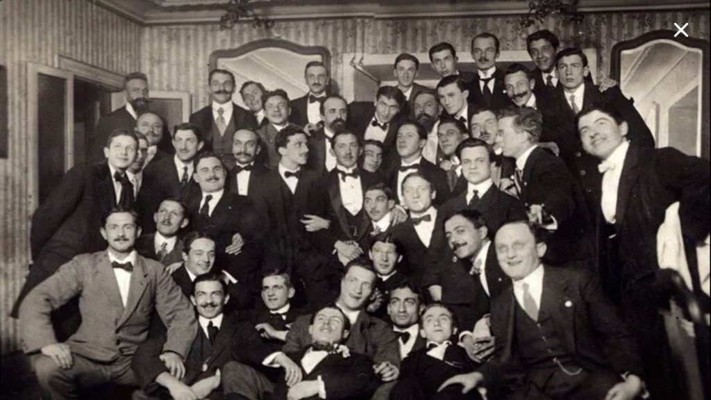 Foto di gruppo dei fondatori dell'Inter